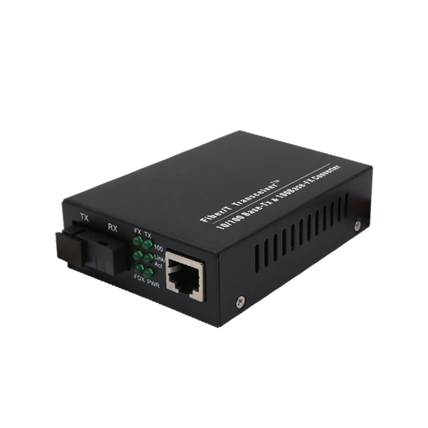 10/100 Мбит/с 2 км Fast Ethernet Fiber Media Converter