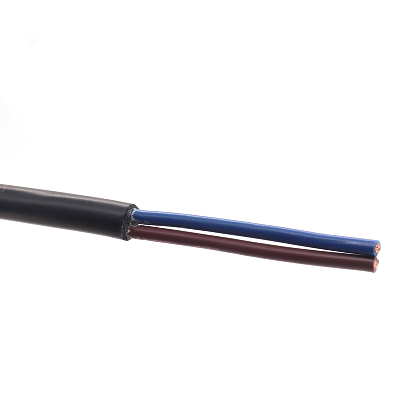 RVV 2x1.0mm² Гибкий электрический кабель с ПВХ-изоляцией - рулон 100 м | CloudTop Cable